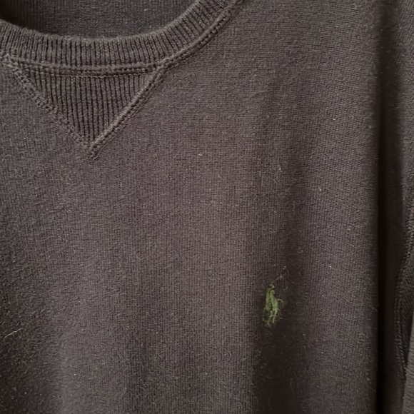Polo Ralph Lauren Crew Neck Sweater (Navy Blue) - Size Small - Picture 2 of 4